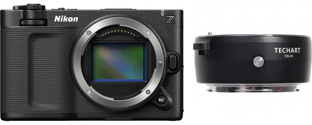 Nikon ZR + TechartPro TZC-01 AF Adapter Canon EF an Nikon Z