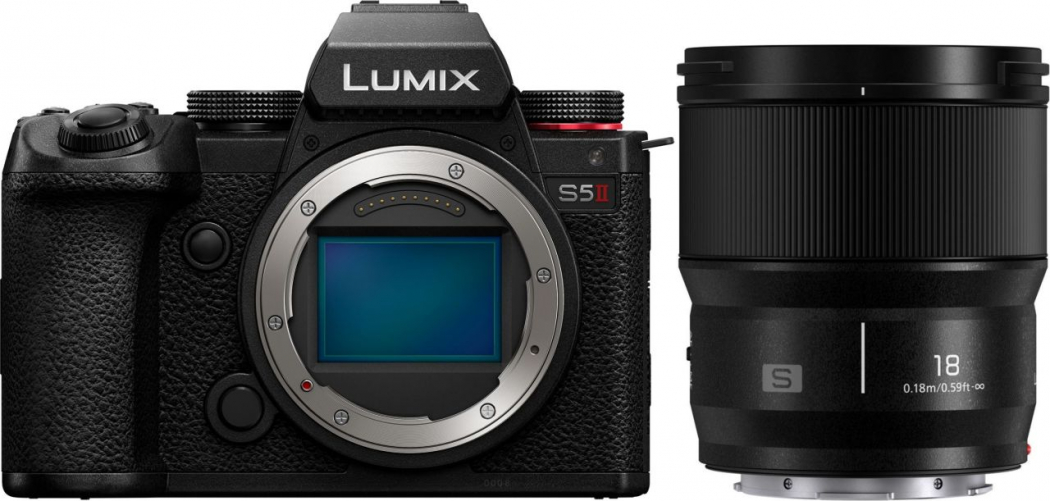 Panasonic DC-S5 II + Lumix S 18mm f1,8 - abzgl. 100,00€ Lumix Cashback Aktion -200,00€ Lumix Objektiv Kombi-Rabatt 2.699,00 Effektivpreis