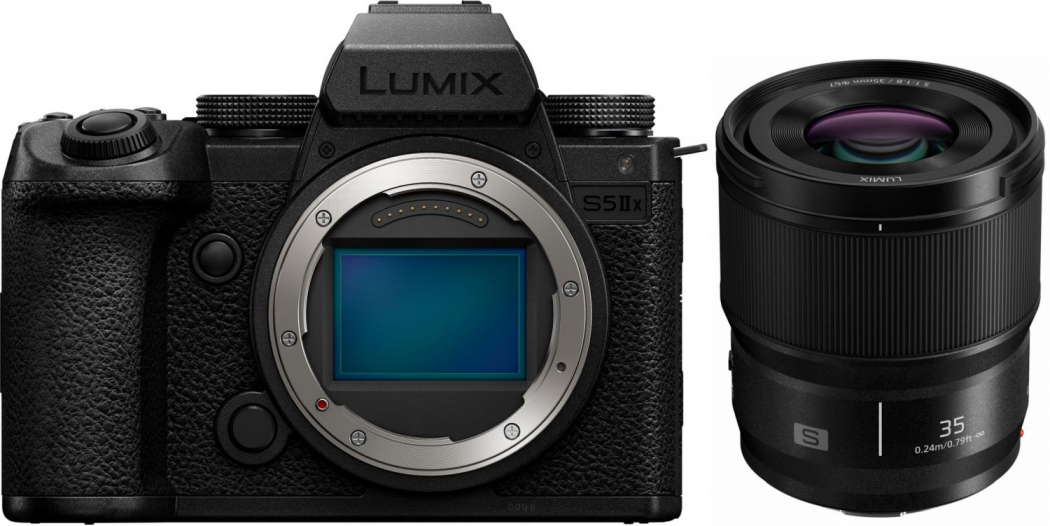 Panasonic DC-S5 II X + Panasonic Lumix S 35mm f1,8 - abzgl. 100,00€ Lumix Cashback Aktion -200,00€ Lumix Objektiv Kombi-Rabatt 2.928,00 Effektivpreis