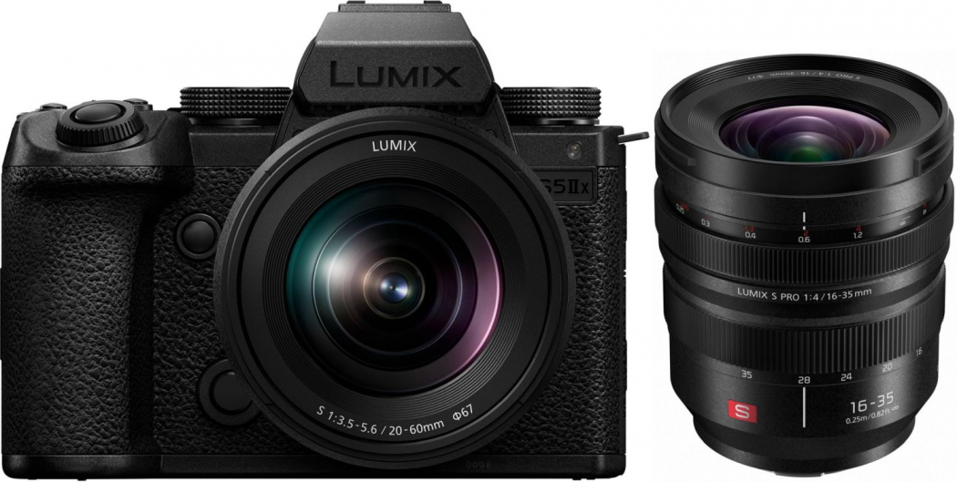 Panasonic DC-S5 IIX +S 20-60mm f3,5-5,6 + Lumix S Pro 16-35mm f4 - abzgl. 500,00€ Lumix MFT - S - Herbst Aktion - abzgl. 150,00€ Lumix S - Objektiv Herbst Aktion - abzgl. 150,00€ Lumix S WBW Herbst Aktion