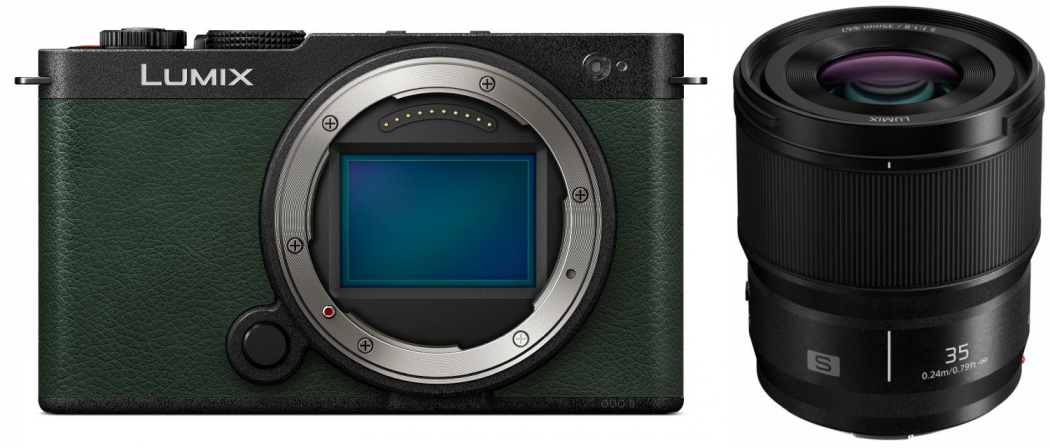 Panasonic DC-S9 Gehäuse grün + Lumix S 35mm f1,8 - abzgl. 100,00€ Lumix S - Objektiv Herbst Aktion