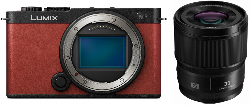 Panasonic DC-S9 Gehäuse rot + Lumix S 35mm f1,8 - abzgl. 500,00€ Lumix MFT - S - Herbst Aktion - abzgl. 100,00€ Lumix S - Objektiv Herbst Aktion