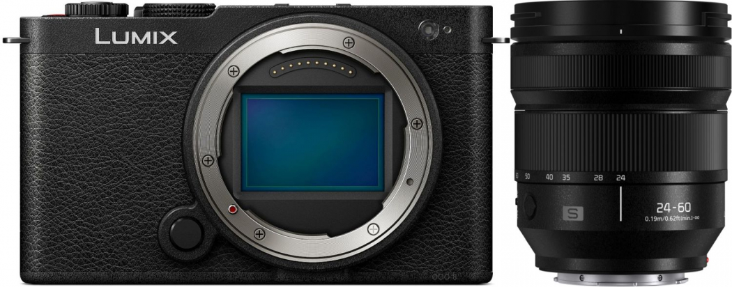 Panasonic DC-S9 schwarz + Lumix 24-60mm f2,8 -200,00€ Lumix Objektiv Kombi-Rabatt 2.249,00 Effektivpreis