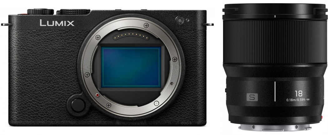 Panasonic DC-S9 schwarz + Lumix S 18mm f1,8 -200,00€ Lumix Objektiv Kombi-Rabatt 2.249,00 Effektivpreis