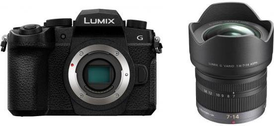 Panasonic Lumix DC-G97 + Lumix G Vario 7-14mm - abzgl. 100,00€ Lumix Cashback Aktion