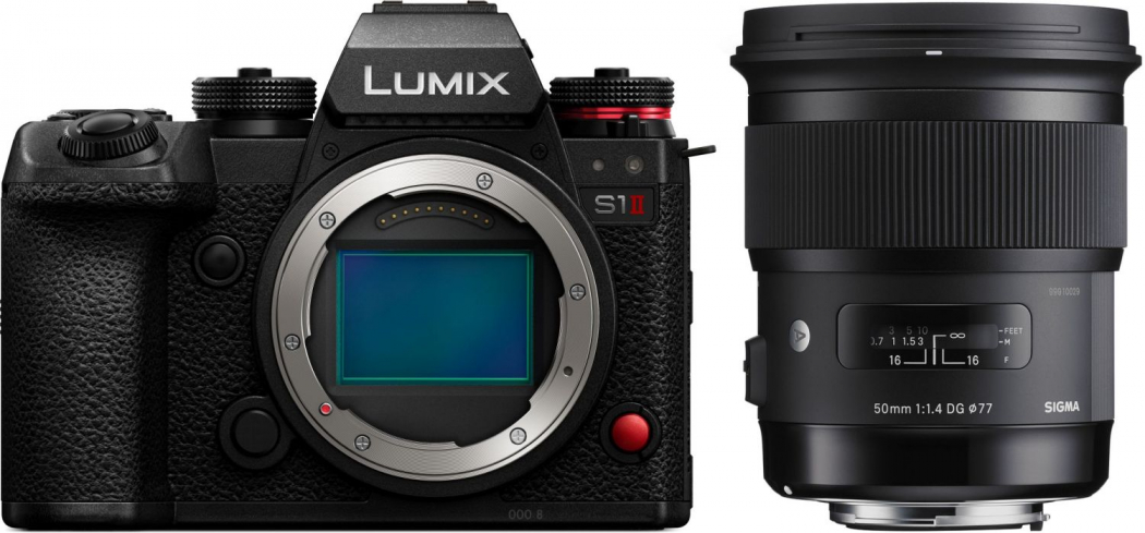 Panasonic Lumix DC-S1 II + Sigma 50mm f1,4 DG Art L-Mount - abzgl. 300,00€ Lumix X-Mas Sofortrabatt Aktion