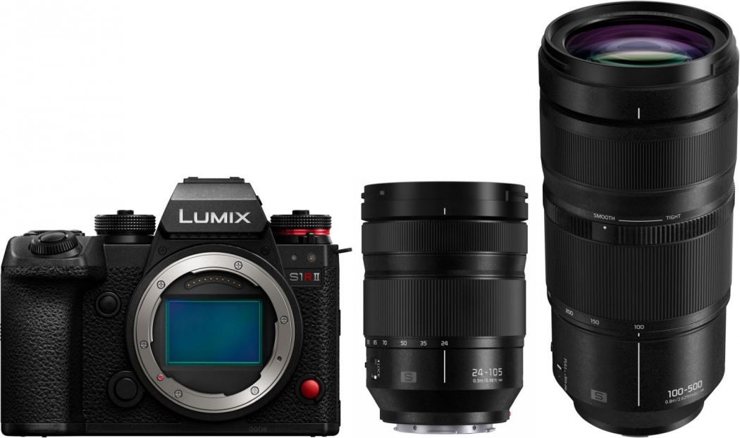 Panasonic Lumix DC-S1RII + S 24-105mm f4 + S 100-500mm f5-7,1 - abzgl. 800,00€ Lumix X-Mas Sofortrabatt Aktion