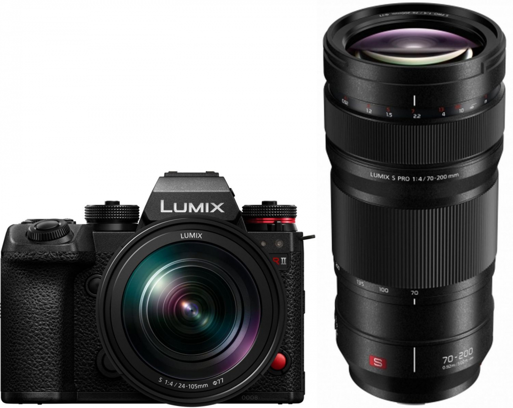 Panasonic Lumix DC-S1RII + S 24-105mm f4 + S 70-200mm f4,5-5,6 OIS - nach 150 EUR Panasonic Lumix S - Objektiv Herbst Aktion - nach 150 EUR Panasonic Lumix S WBW Herbst Aktion