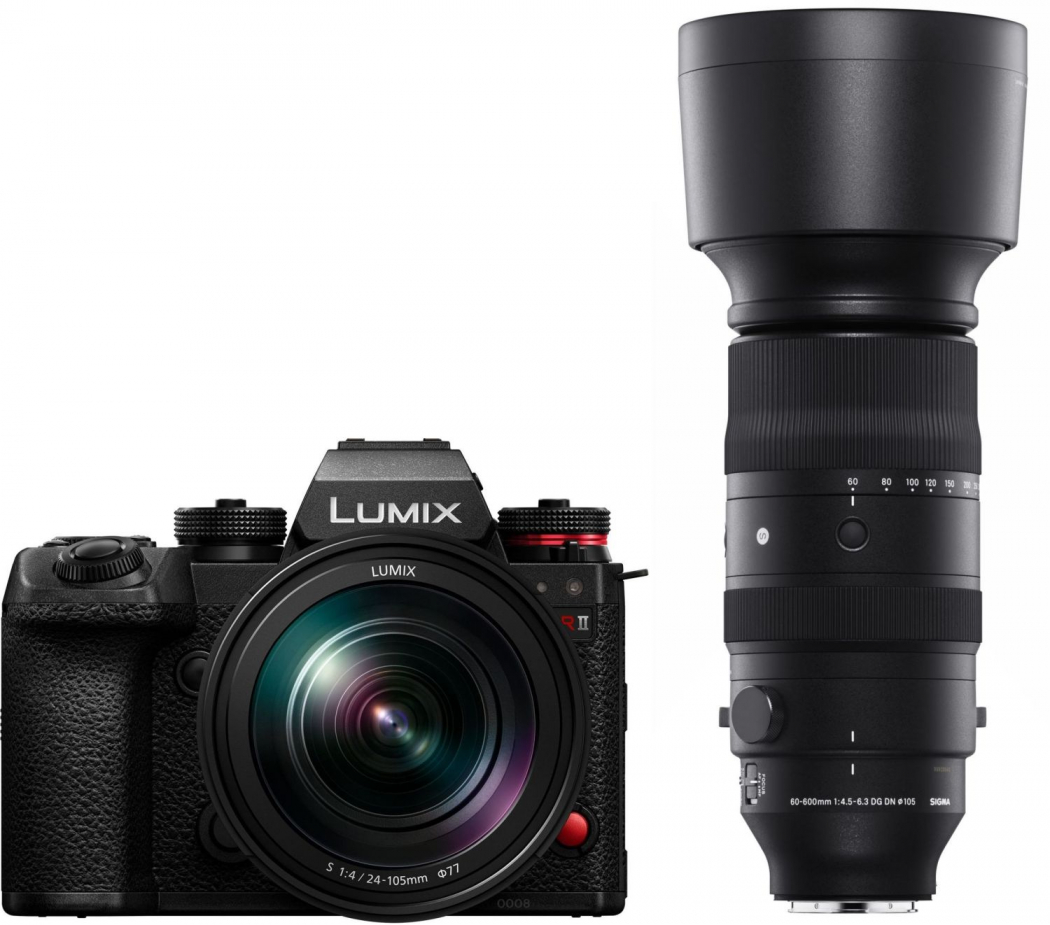 Panasonic Lumix DC-S1RII+S 24-105mm f4 + Sigma 60-600mm f4,5-6,3 L-Mo - abzgl. 500,00€ Lumix X-Mas Sofortrabatt Aktion