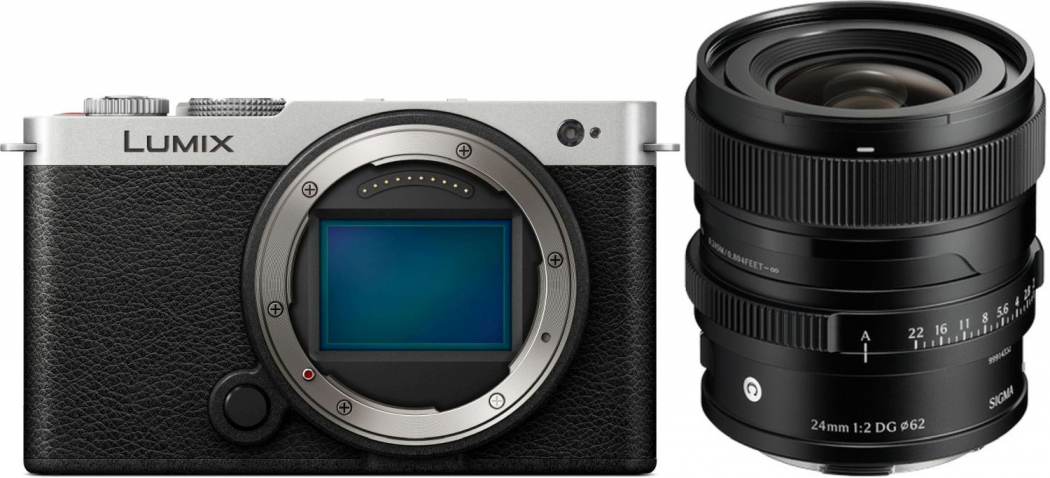 Panasonic Lumix DC-S9 silber/schwarz + Sigma 24mm f2 - abzgl. 500,00€ Lumix MFT - S - Herbst Aktion