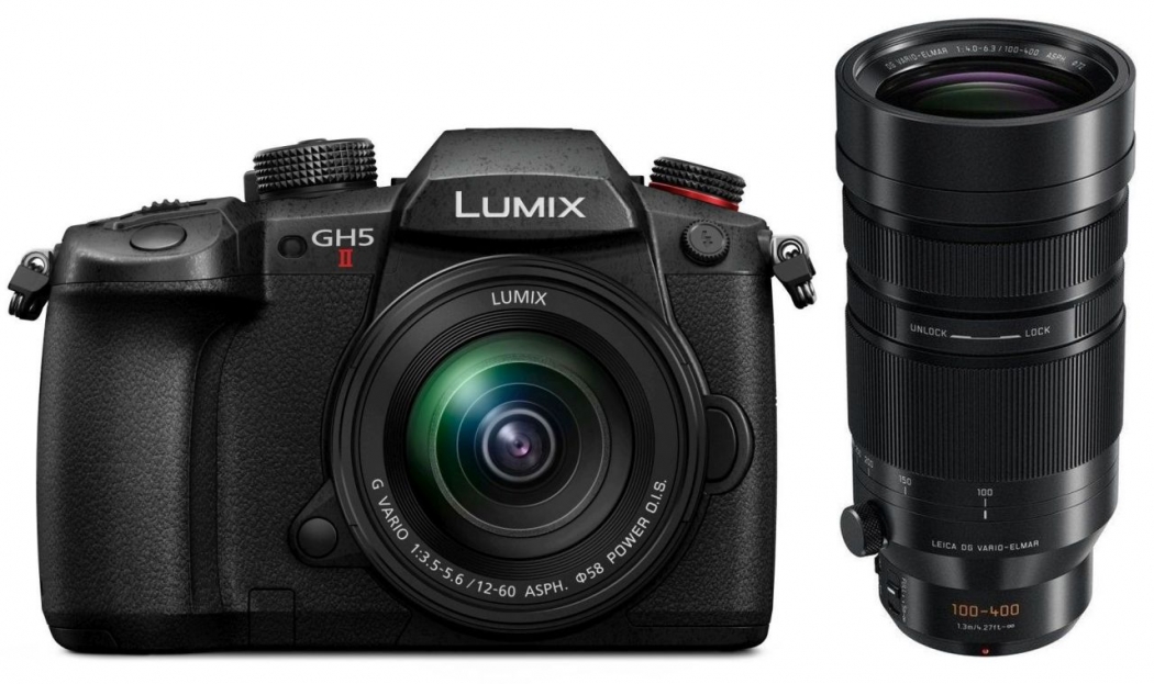 Panasonic Lumix GH5 II + Lumix 12-60 f3,5-5,6 Asph. + 100-400mm