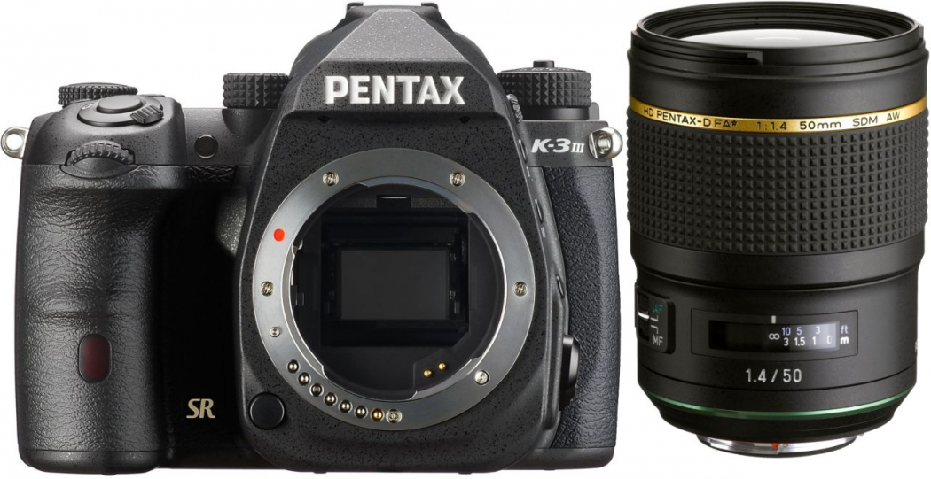 Pentax K-3 Mark III schwarz + HD 50mm f1,4 D-FA