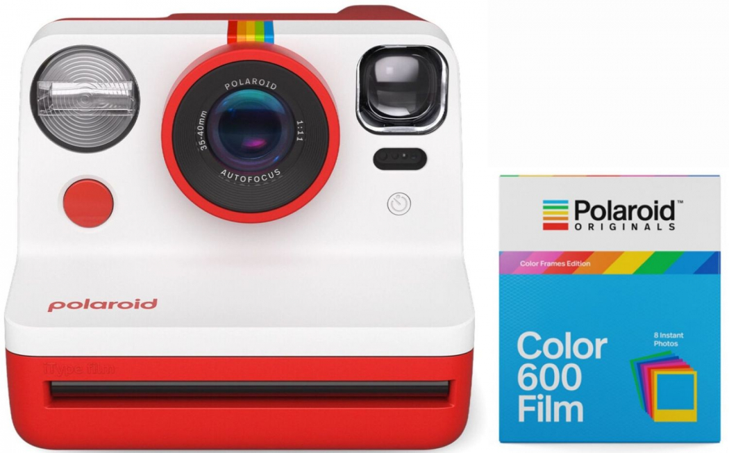 Polaroid Now Gen2 Kamera Rot + 600 Color Frames 8x