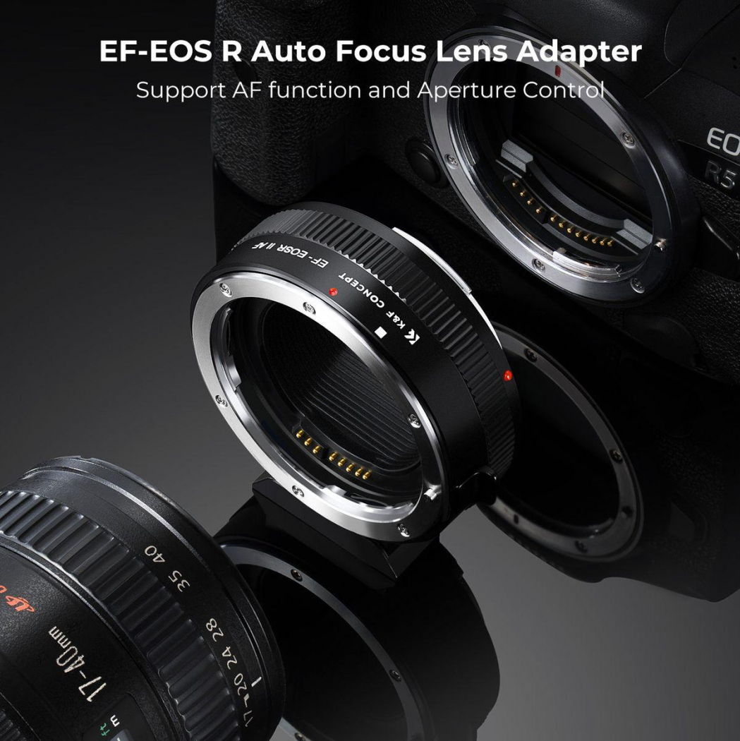 K&F Concept Objektivadapter Canon EF auf EOS R