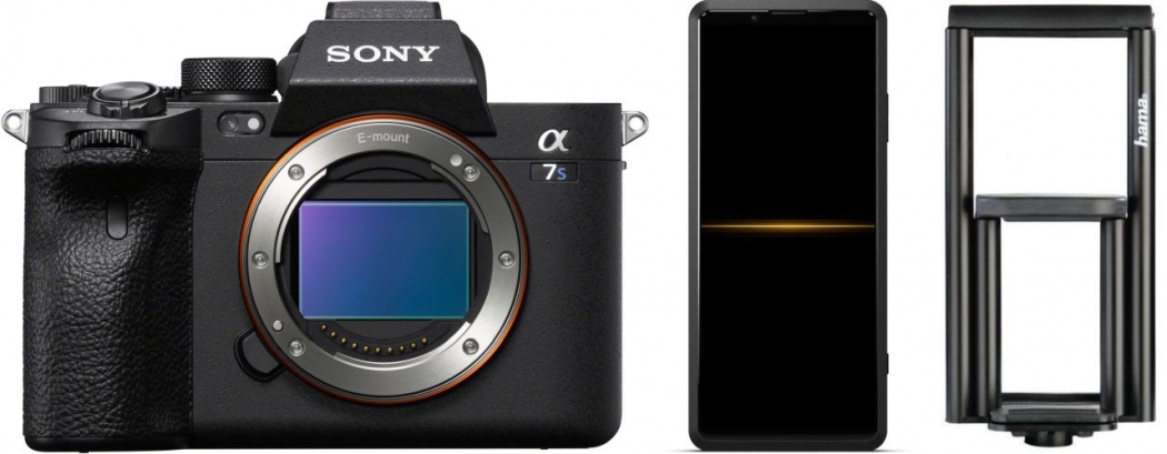 Sony Alpha 7S III + Sony Xperia PRO inkl. Smartphone-Halterung