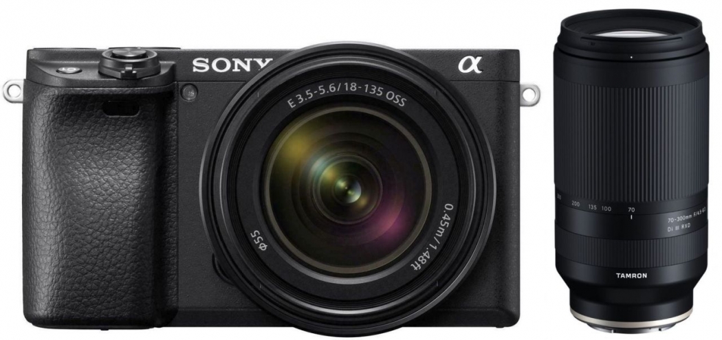 Sony Alpha ILCE-6400 + 18-135mm OSS + Tamron 70-300mm f4,5-6,3 Di III - nach 50 EUR Tamron Sofortrabatt-Aktion