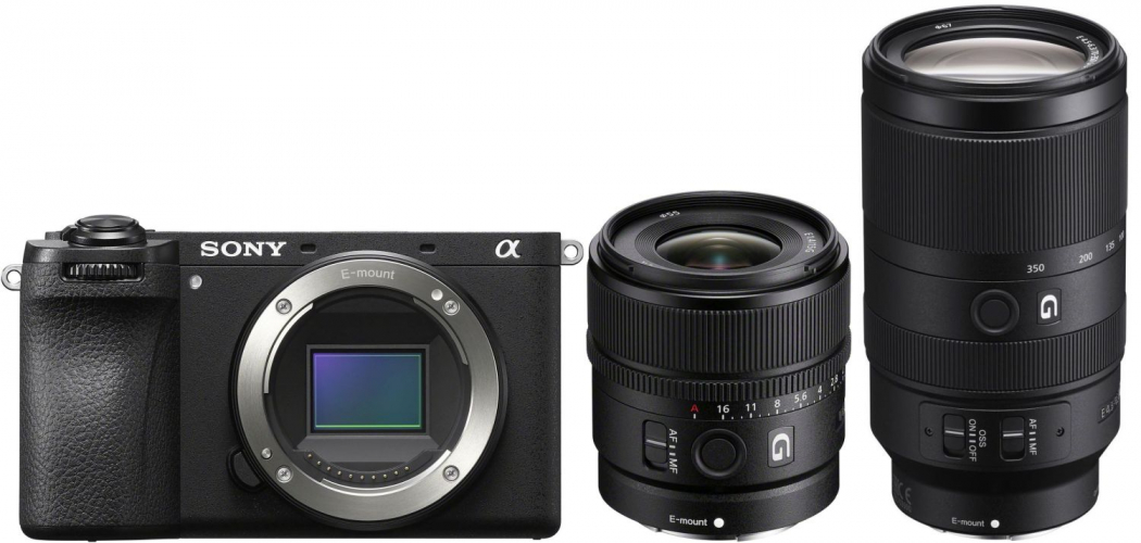 Sony Alpha ILCE-6700 + 15mm f1,4 G + 70-350mm f4,5-6,3 G OSS - abzgl. 50,00€ Wildlife Objektiv-Rabatt - abzgl. 100,00€ Winter Cashback - abzgl. 100,00€ Welcome to Alpha-Bonus