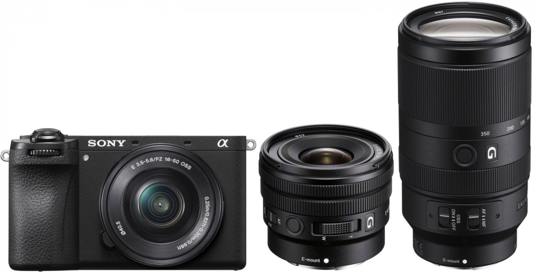 Sony Alpha ILCE-6700 + 16-50mm + 10-20mm f4 G + 70-350mm f4,5-6,3 G - abzgl. 50,00€ Wildlife Objektiv-Rabatt - abzgl. 100,00€ Winter Cashback - abzgl. 100,00€ Welcome to Alpha-Bonus