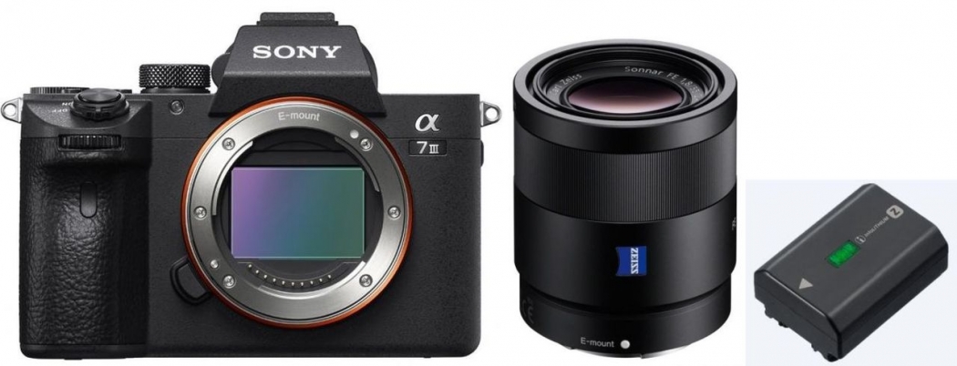 Sony Alpha ILCE-7 III (ILCE7M3) + SEL FE 55mm f1,8 und FZ100 Prokit - abzgl. 100,00€ Welcome to Alpha-Bonus