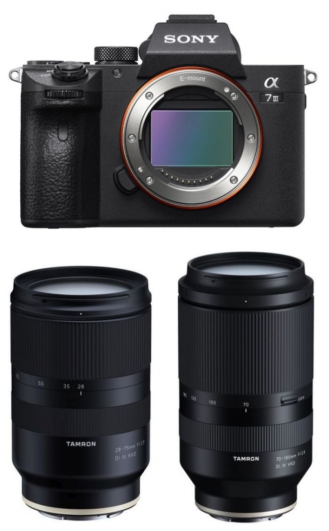 Sony Alpha ILCE-7 III + Tamron 28-75mm f2,8 + 70-180mm f2,8 - abzgl. 150,00€ Tamron Sofortrabatt-Aktion