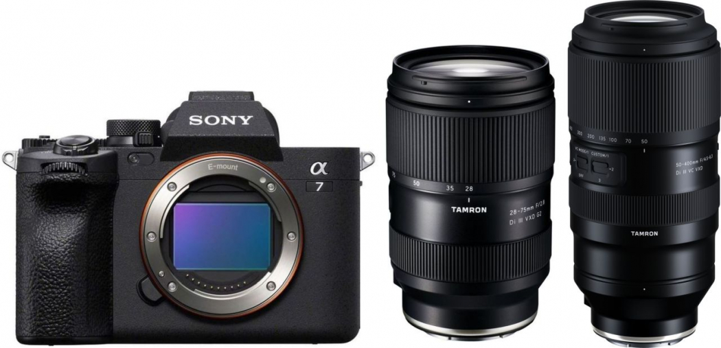 Sony Alpha ILCE-7 IV + Tamron 28-75mm f2,8 + Tamron 50-400mm f4,5-6,3 - abzgl. 300,00€ Tamron Sofortrabatt-Aktion - abzgl. 150,00€ Winter Cashback