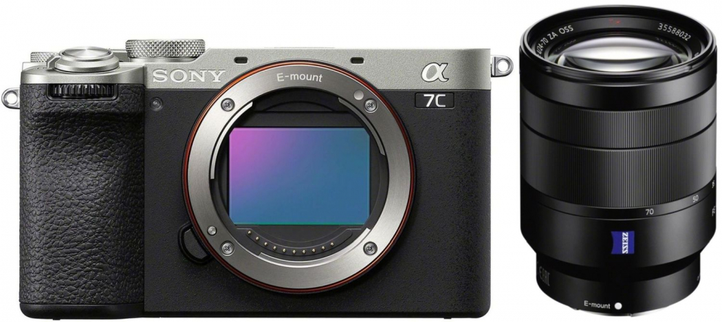 Sony Alpha ILCE-7C II Gehäuse silber + SEL Vario-Tessar T 24-70mm - abzgl. 100,00€ Winter Cashback - abzgl. 100,00€ Welcome to Alpha-Bonus