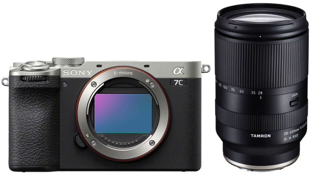Sony Alpha ILCE-7C II silber + Tamron 28-200mm f2,8-5,6 - abzgl. 100,00€ Winter Cashback