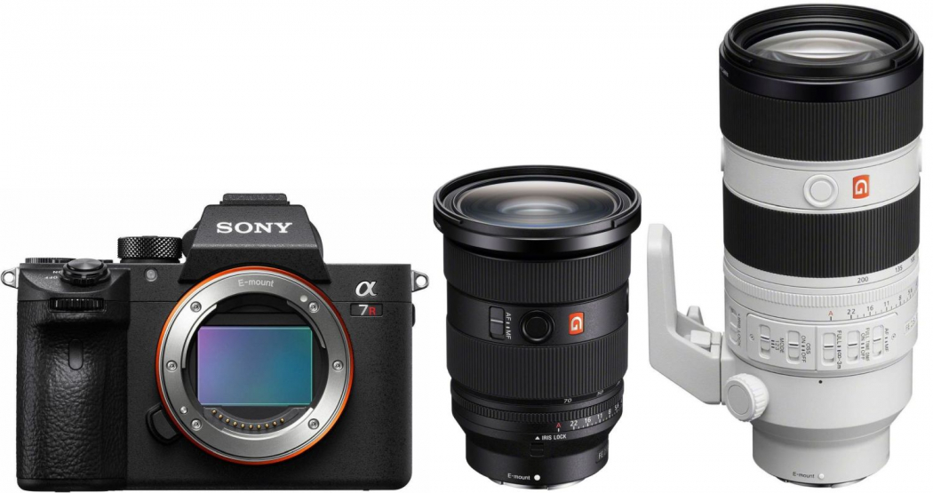 Sony Alpha ILCE-7R IVA + FE 24-70mm f2,8 + SEL FE 70-200mm f2,8 - abzgl. 200,00€ Wildlife Objektiv-Rabatt - abzgl. 100,00€ Welcome to Alpha-Bonus