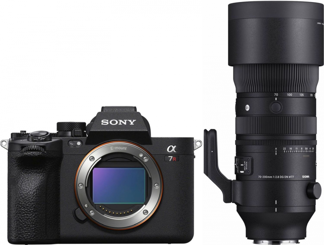Sony Alpha ILCE-7R V + Sigma 70-200mm f2,8 DG DN OS (S) - nach 500 EUR Sony Alpha 7R V Sofortrabatt-Aktion