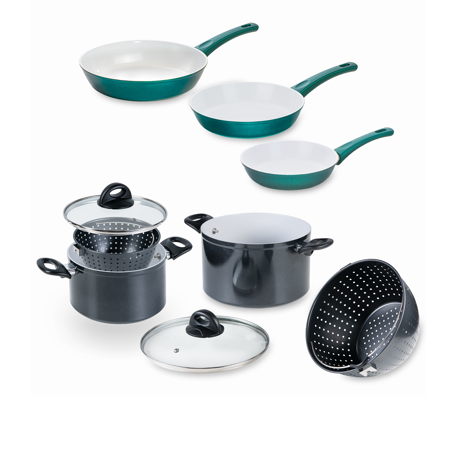 Cerafit Pfannen | inkl. Cerafit Magic Pot (Set 9-tlg.)