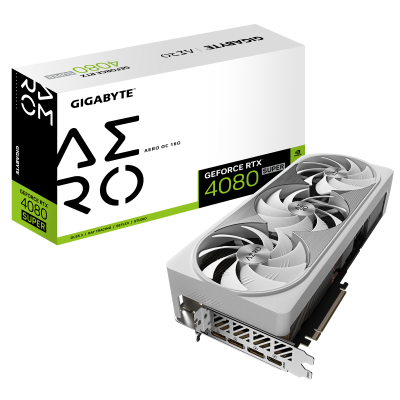 Gigabyte GeForce RTX 4080 SUPER 16GB Aero OC - 16GB GDDR6X, 1x HDMI, 3x DP