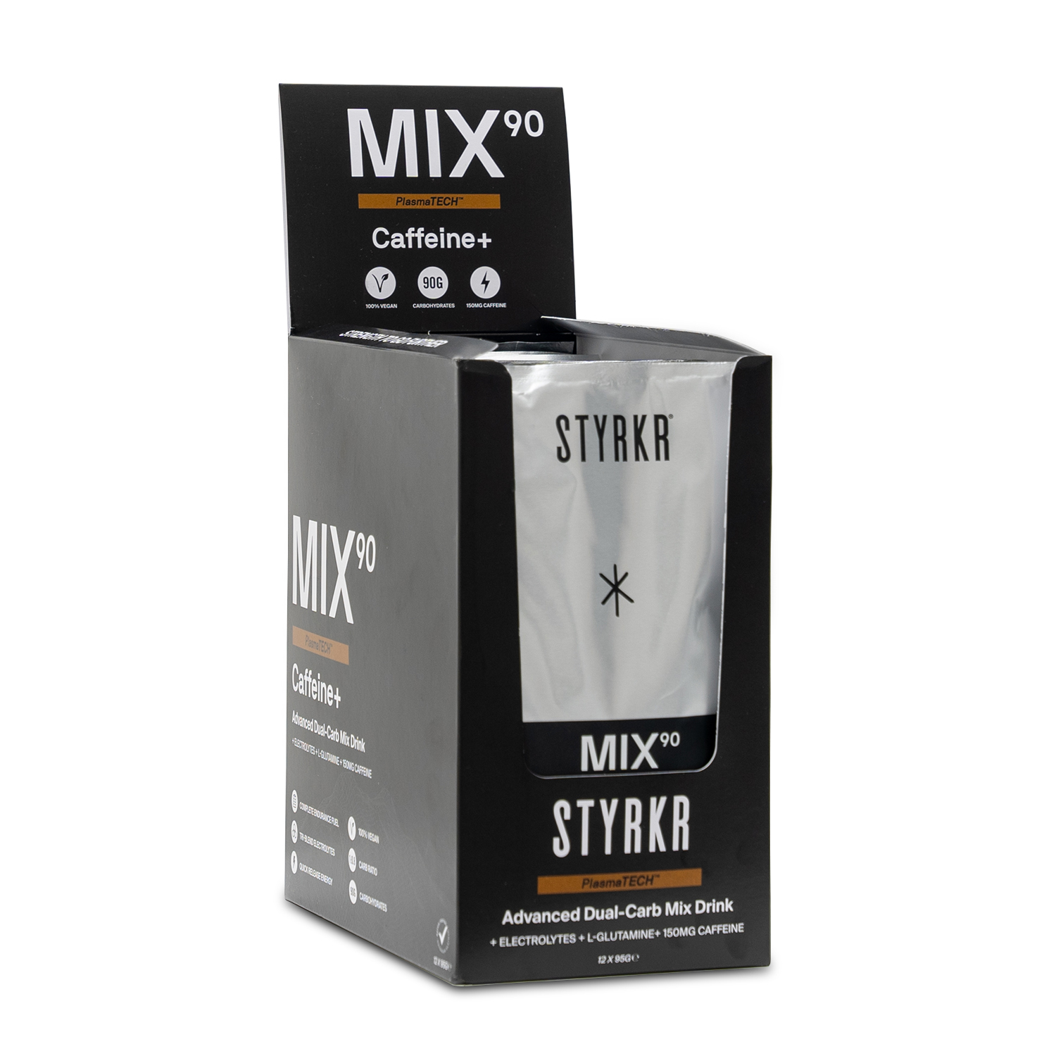 Energydrink in Beuteln + Koffein Styrkr (x12)