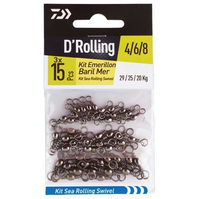 Wirbel-Set Daiwa Baril N°4,6,8