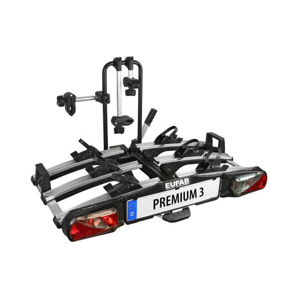 Fahrradträger auf der Anhängerkupplung faltbar neigbar Eufab Premium Vae / E Bike