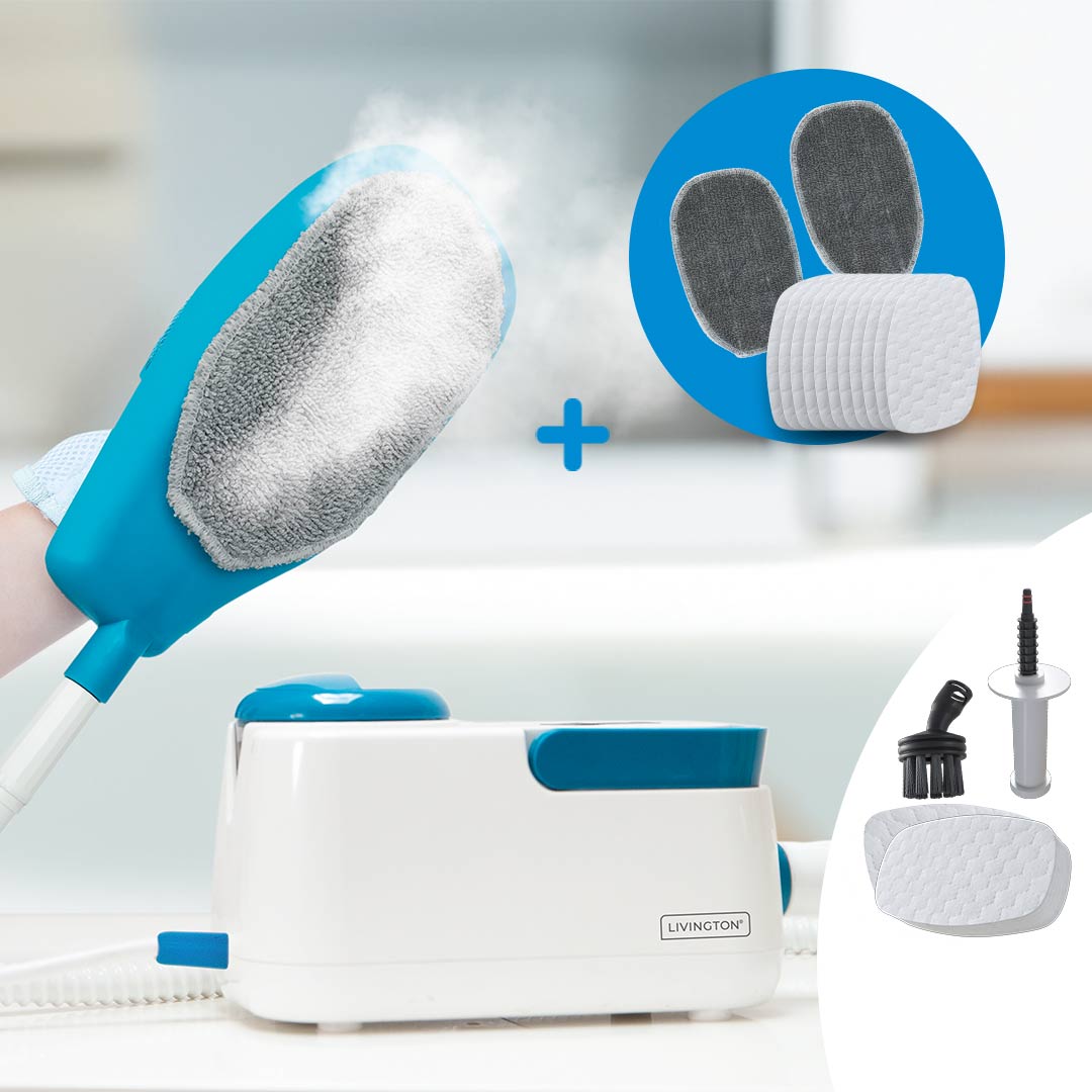 Livington SteamTouch ergonomischer Handdampfreiniger Komplett-Set