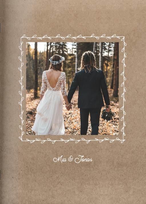 Heft 'Vintage Hochzeit' im Format A5 hoch