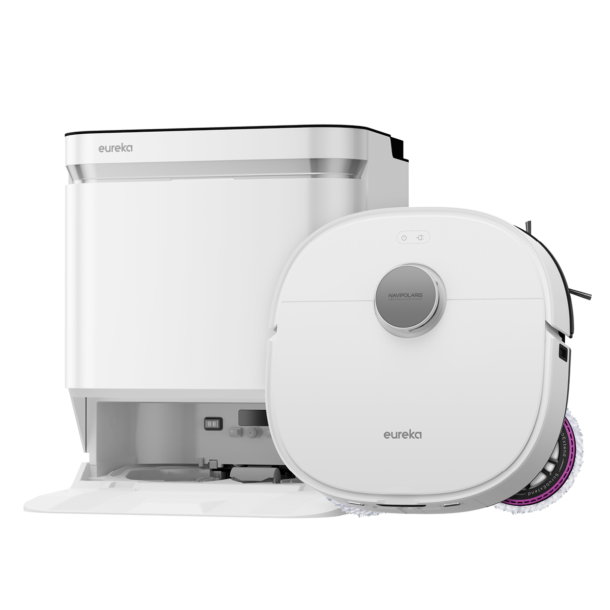 Eureka J15 Pro Ultra White Saug/Wischroboter All-in One Dock Vacuum Cleaning & Mopping and Auto Dock