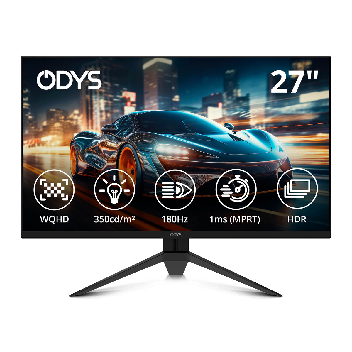 ODYS i27-Q-180 27 Zoll Flat Monitor WQHD
