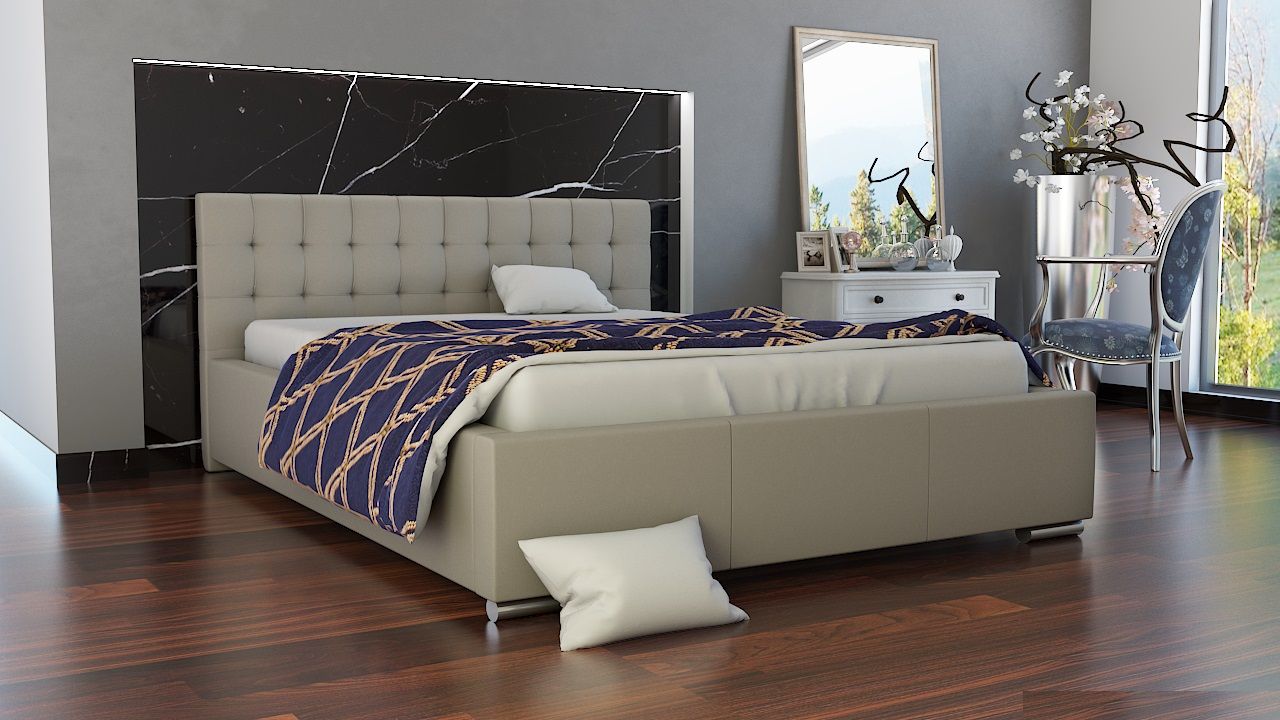 Polsterbett Bett Doppelbett MANILO XS 140x200cm inkl.Lattenrost