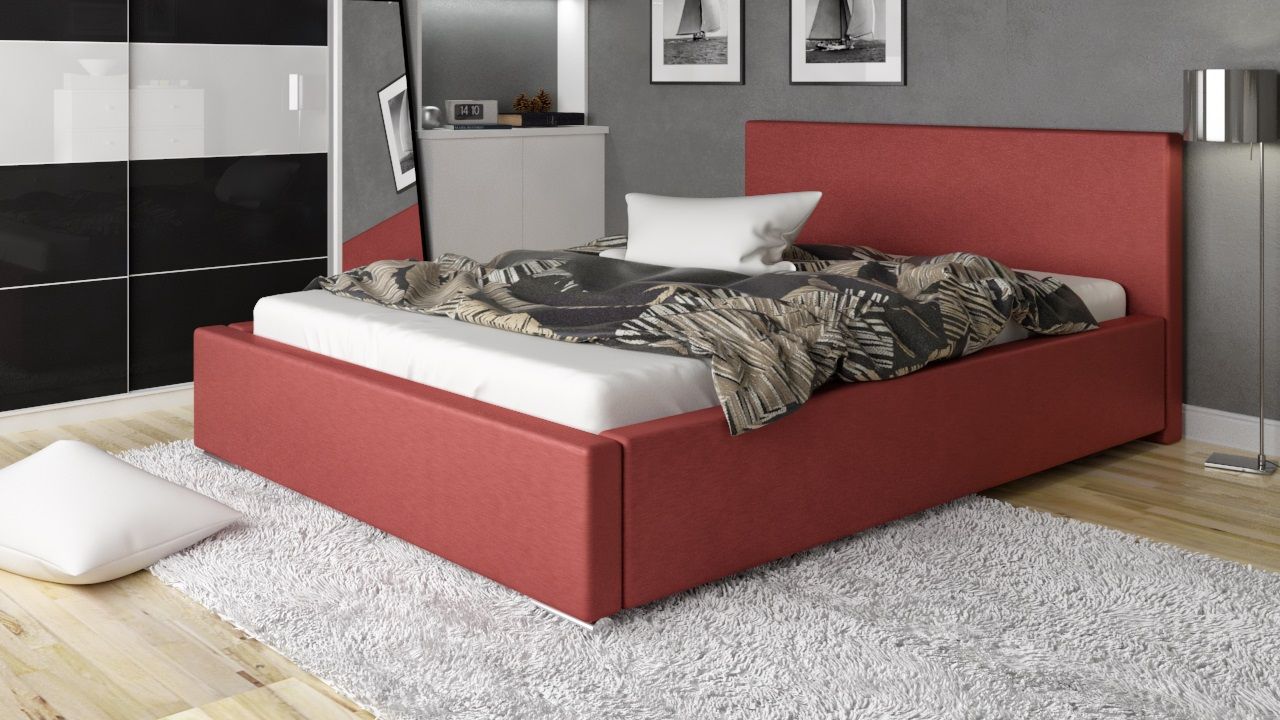 Polsterbett Bett Doppelbett NELIO 140x200cm inkl.Bettkasten