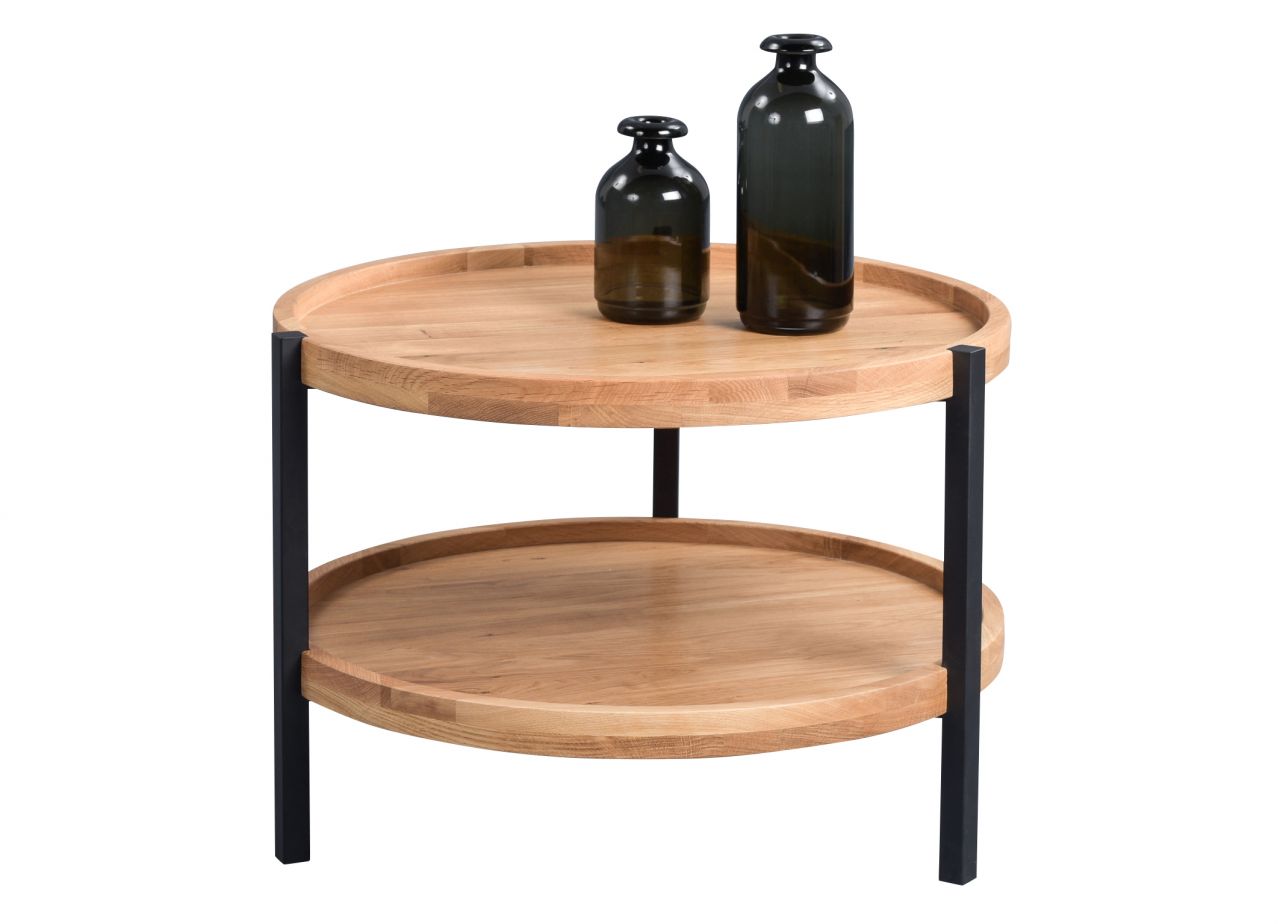 Couchtisch Beistelltisch NADA 46x65 cm Wildeiche furniert