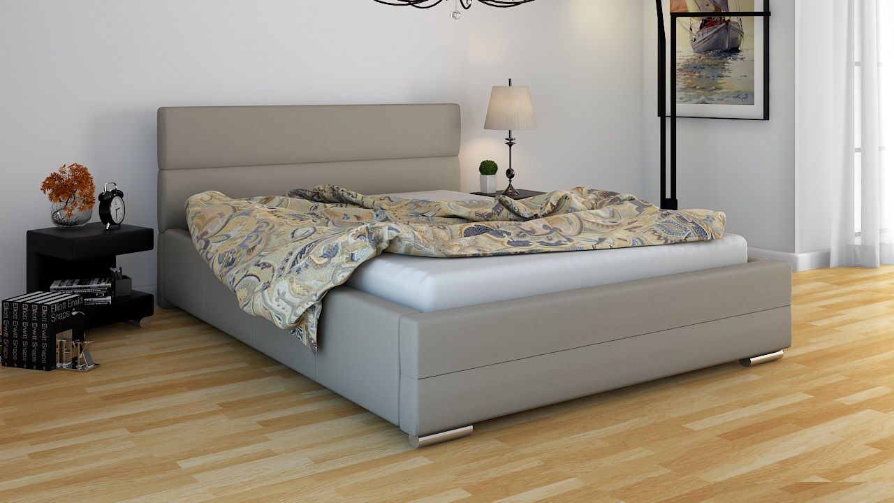 Polsterbett Bett Doppelbett PIERO 140x200cm inkl.Bettkasten