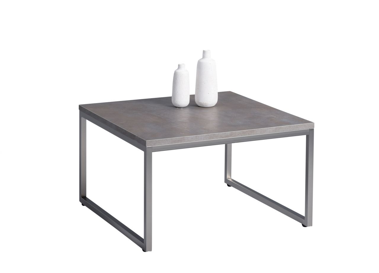 Couchtisch Beistelltisch RADO 60x60 cm Dekor Keramikoptik