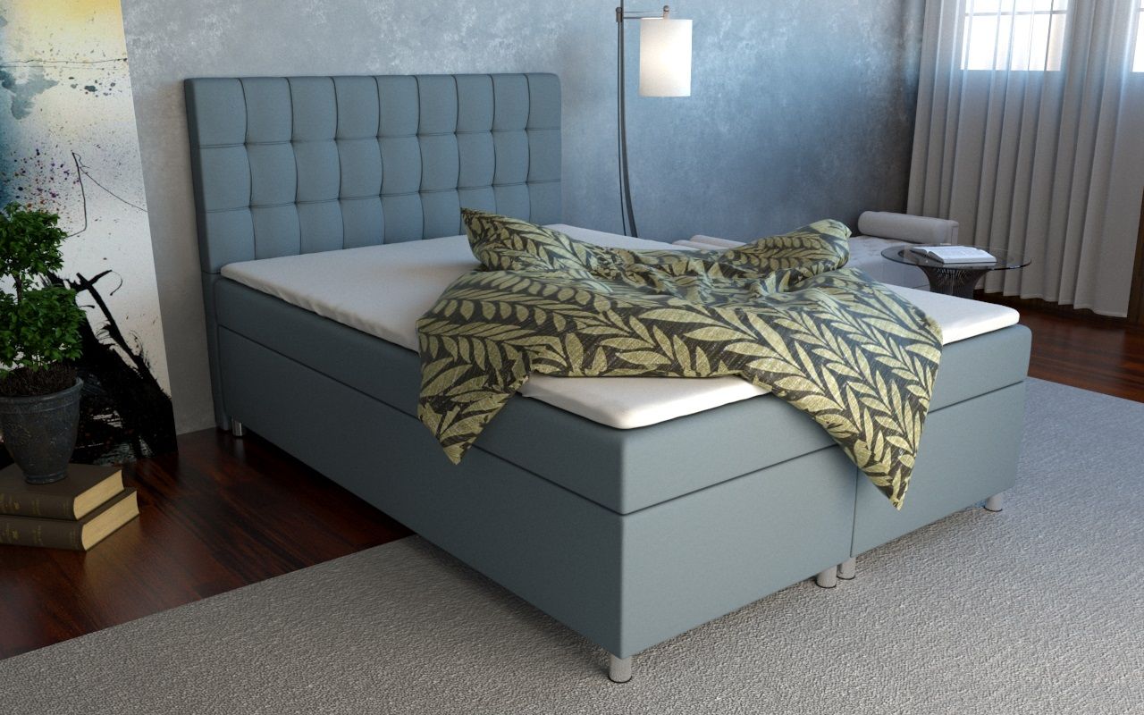 Boxspringbett Schlafzimmerbett KIANO 160x200cm inkl.Bettkasten