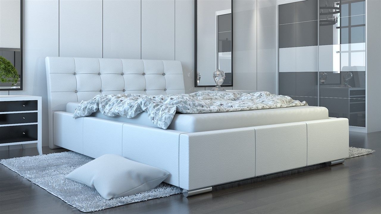 Polsterbett Bett Doppelbett PINO Deluxe 180x200cm inkl.Bettkasten