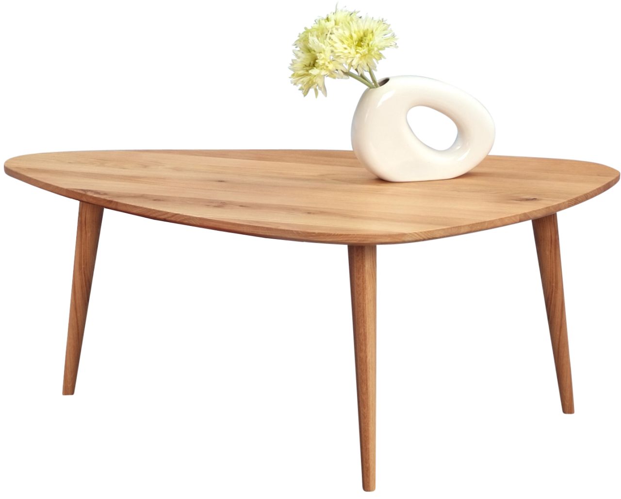 Couchtisch Beistelltisch - Elli -Wildeiche Massiv geölt 110x70 cm