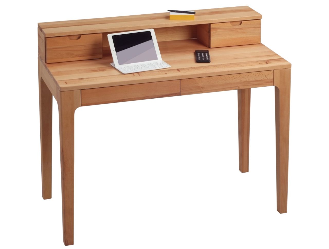 Schreibtisch Bürotisch Sekretär - Otto - 110x55 mm - Kernbuche massiv