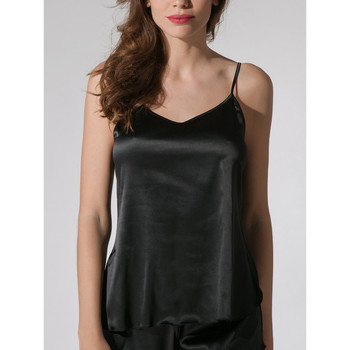 Luna Unterhemden Satin-Mieder Prestige schwarz Splendida