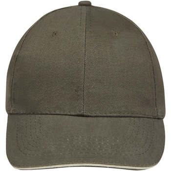 Sols Mütze BUFFALO Army Beig-GORRA 6 PANELES DE ALGODÓN VISERA CURVADA