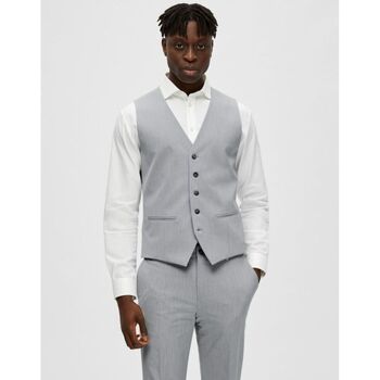 Selected  Jacken 16089406 LIAM WCT FLAX-LIGHT GREY MELANGE